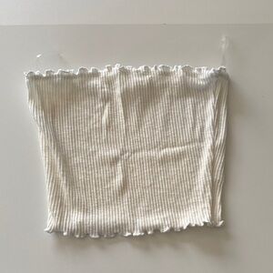 Brandy Melville Cream Ribbed Kids Bottoms